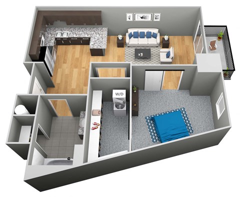 The Prague Floor Plan 3D - The Corvina